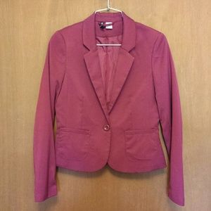 Burgundy H&M Blazer