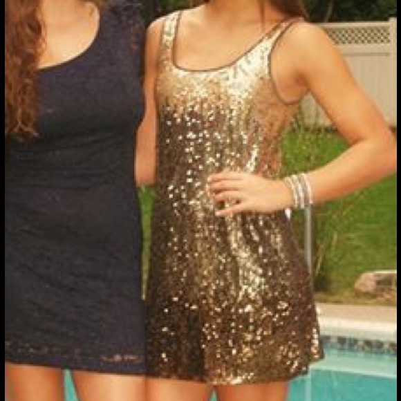 Sequin ombré dress