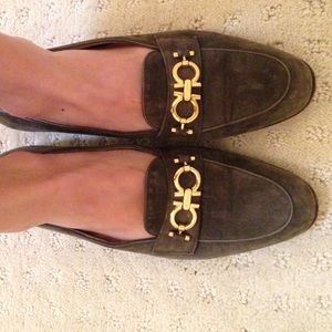 Ferragamo Olive Loafers