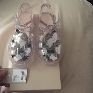 Little Girls Burberry Jelly sandals size 28/10
