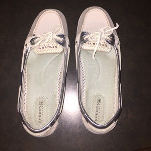 White Sperry topsider shoes