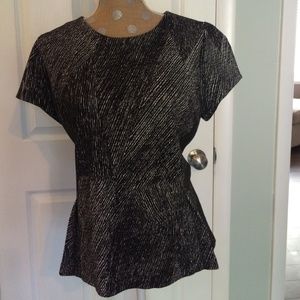 Liz Claiborne black and white top, size XL