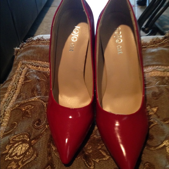 Patent leather red high heels red bottoms