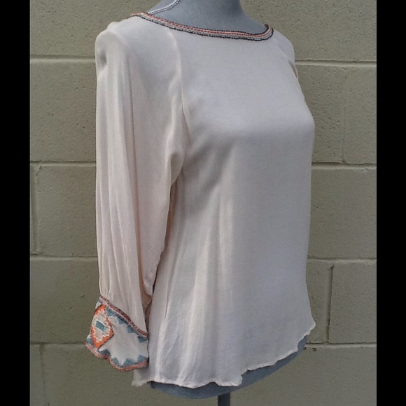 Zara Beaded Detailing Blouse