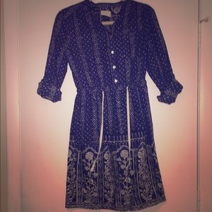Meadow rue dress, dark blue