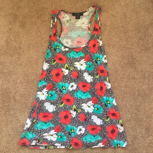 NEW floral racerback top