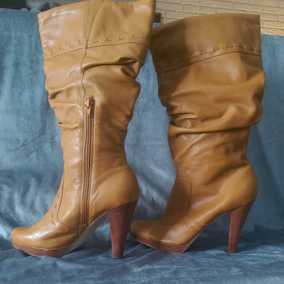 Tan boots