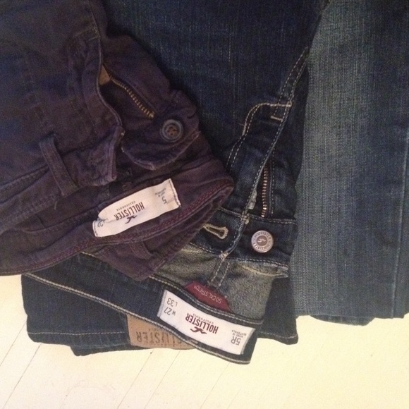 Hollister. 2 jeans. One short.