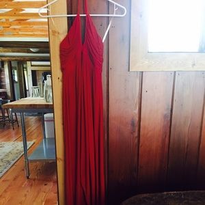 T-bags red jersey maxi dress. Lightly worn.