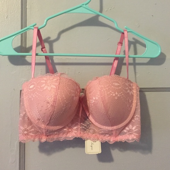 F21 Blush lace bra