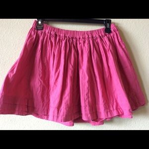 Pink color skirt