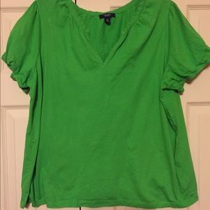 Green blouse