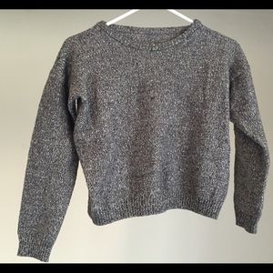 Cropped Brandy Melville Grey Sweater
