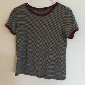 Stripes and Maroon T-Shirt