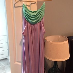 Teal and light purple Maxi Dress size Small