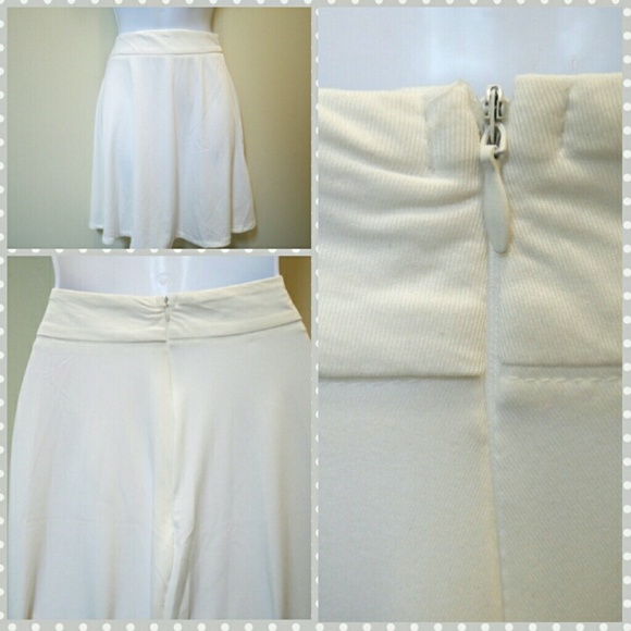 Solid white skirt