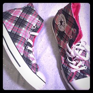 Converse! Pink blue and black