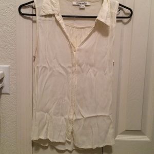 Cream colored button up