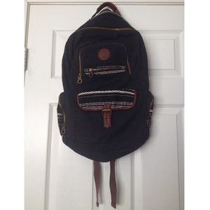 New Roxy Ship Out Canvas Backpack