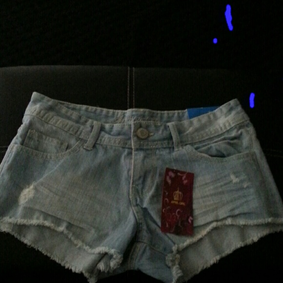 Denim shorts