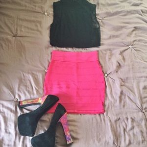 Bodycon bandage skirt