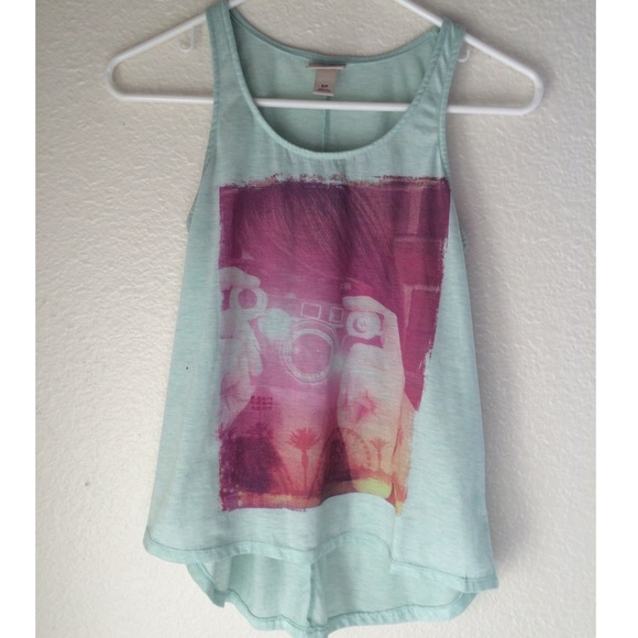 Mint Vintage Camera Bro Tank