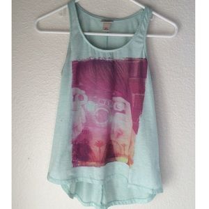 Mint Vintage Camera Bro Tank