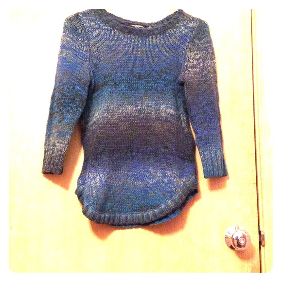 Blue striped sweater