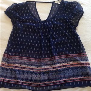 Floral chiffon blouse