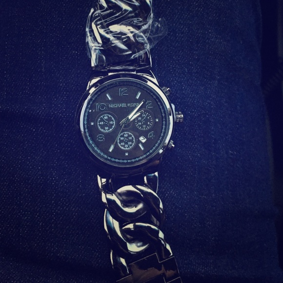 Black michael kors watch ⭕️replica⭕️