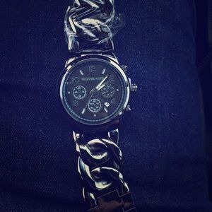 Black michael kors watch ⭕️replica⭕️