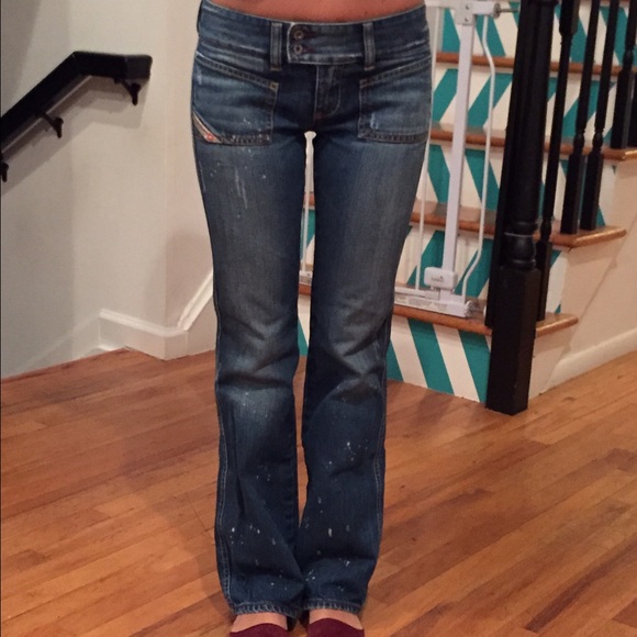 Diesel boot cut jeans.