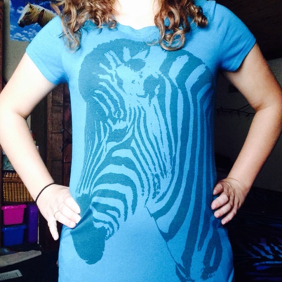 weavers - Blue Zebra Shirt - Picture 1 of 3