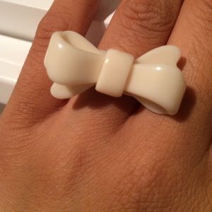 White Bow Ring