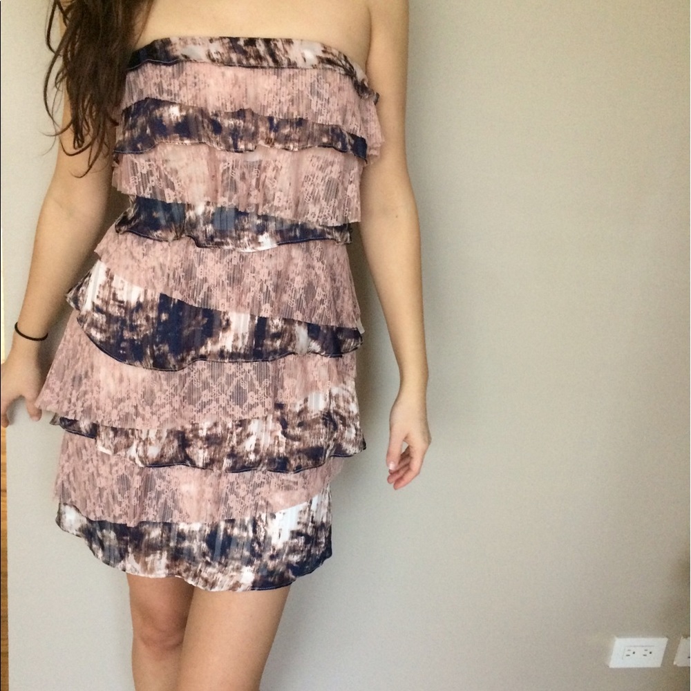 Strapless Ruffle Dress