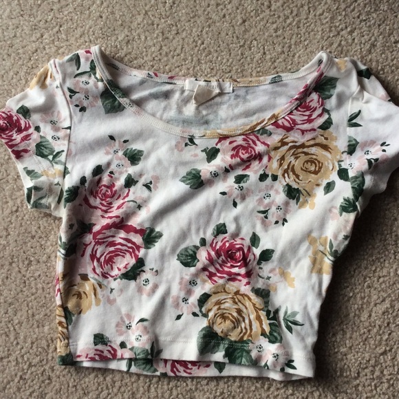 Floral crop top