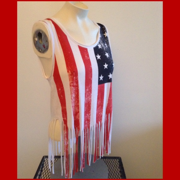 HP SUMMER STAPLES 😍6/28/15 NWT American flag top - Picture 2 of 4