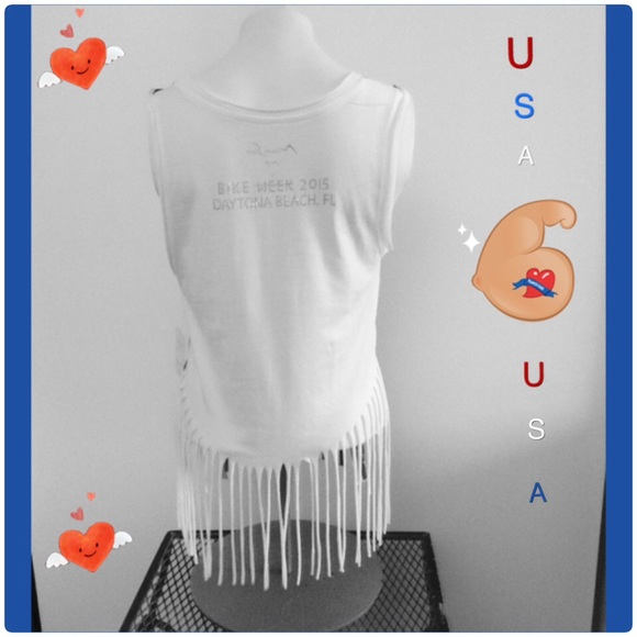 HP SUMMER STAPLES 😍6/28/15 NWT American flag top - Picture 3 of 4