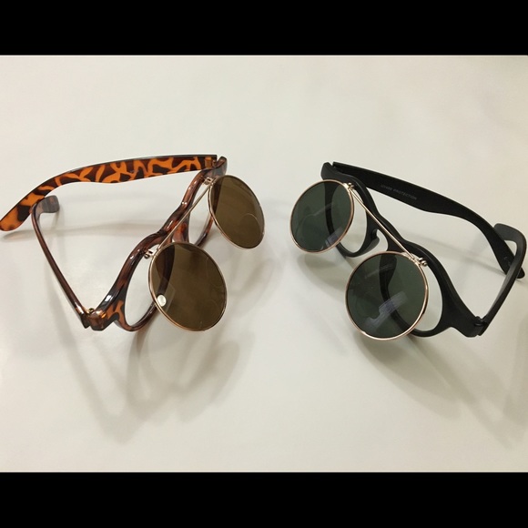 90s😎 Retro Open-Flip Sunglasses✨ - Picture 2 of 5