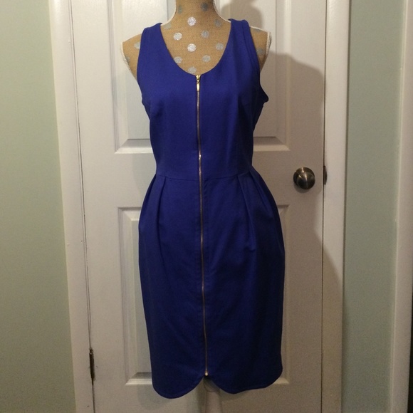 Purple stylish summer dress, size large