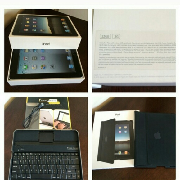 Apple ipad with key board and cover