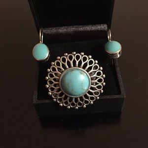 Sterling Silver ring and earrings