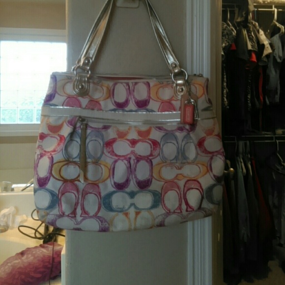 Colorful coach bag