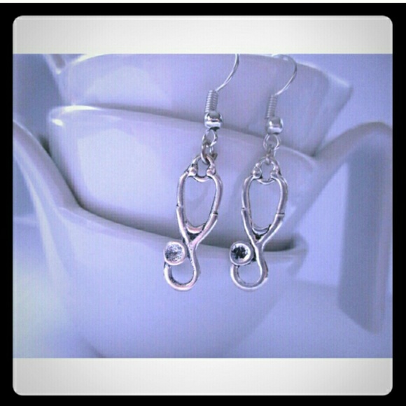 Nurse Stethoscope Dangle Earrings