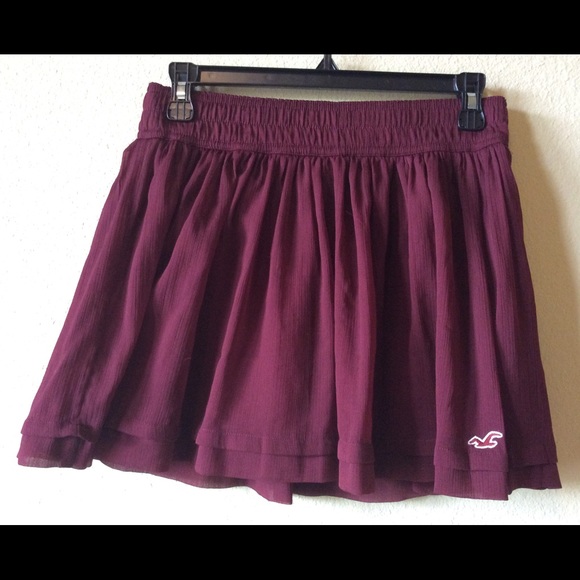 Hollister maroon skirt❗️ - Picture 1 of 1