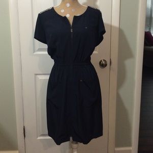Deep navy dress, size 14