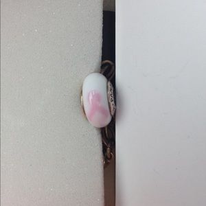 Murano Glass Breast Cancer Pandora Charm