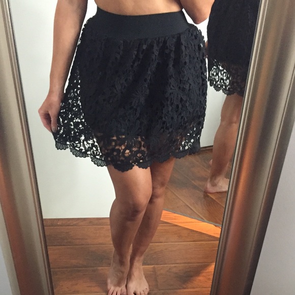 Fashion hollow out lace shirt skater skirt - Picture 2 of 2