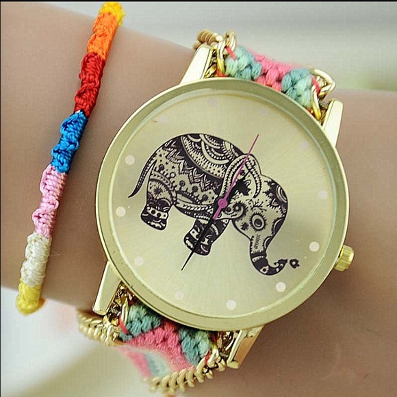 Accessories - elephant friendship bracelet watch
