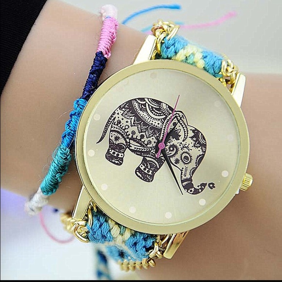 Accessories - 🚫SOLD🚫👑elephant friendship bracelet watch